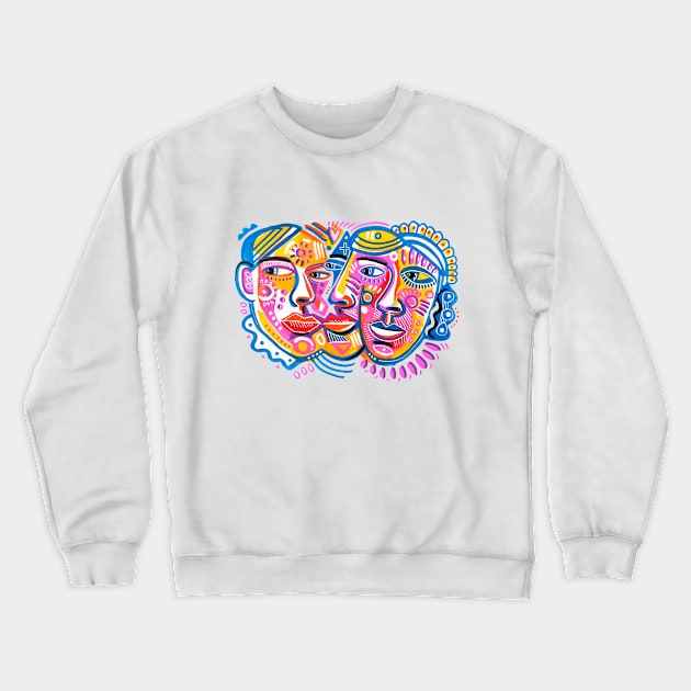 art faces Crewneck Sweatshirt by DARIA KUSTO